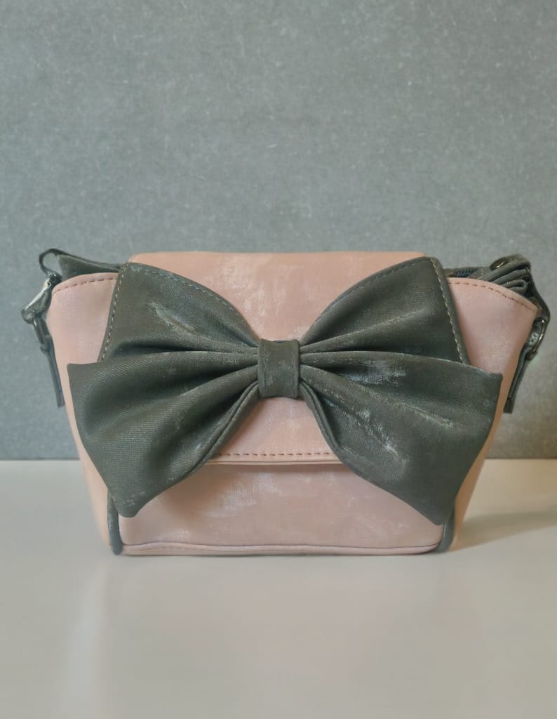 Dual Tone Bow Style Sling bags