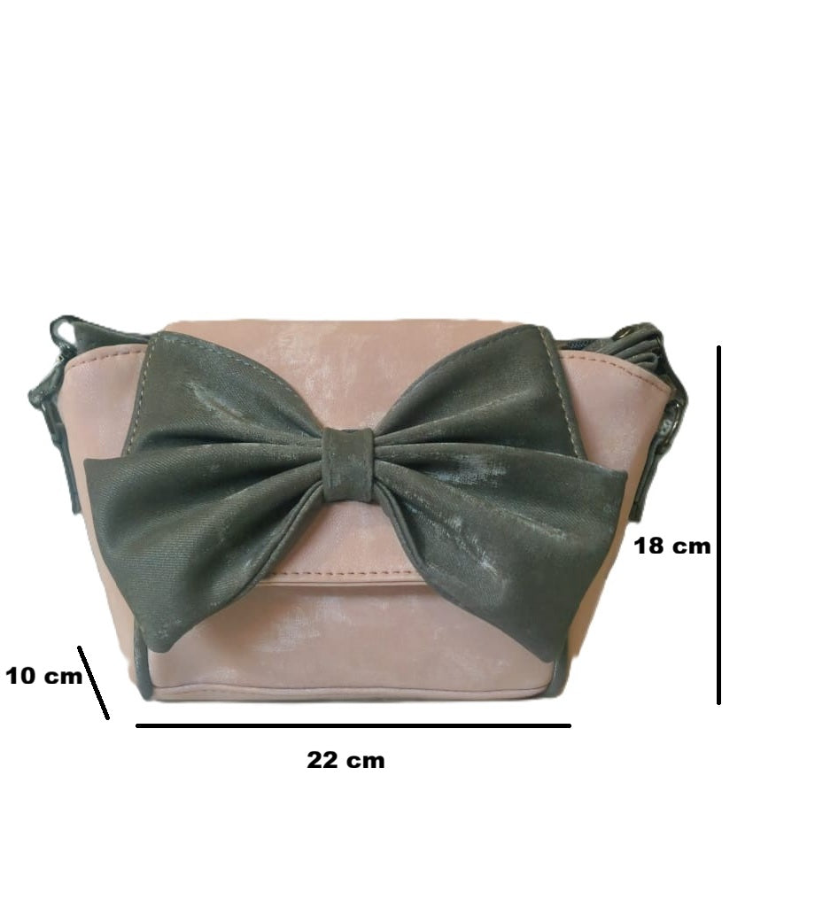 Dual Tone Bow Style Sling bags