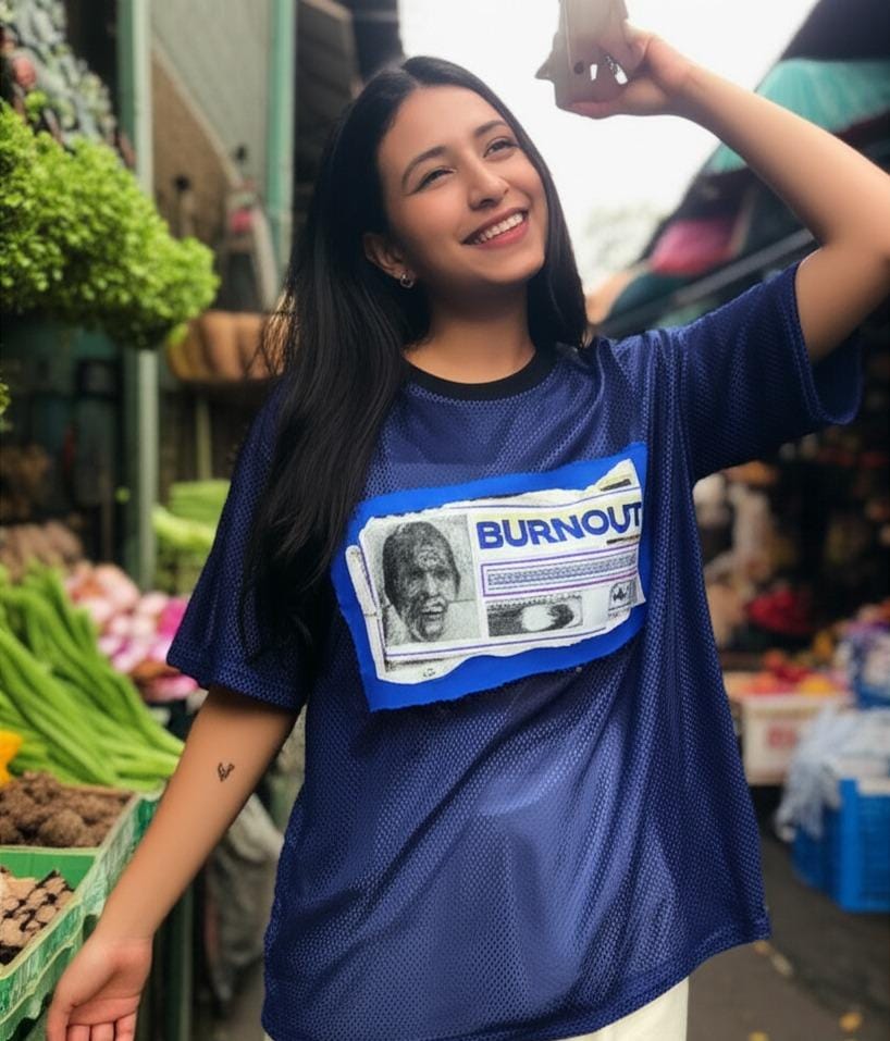 Unisex, Mesh design T-shirt