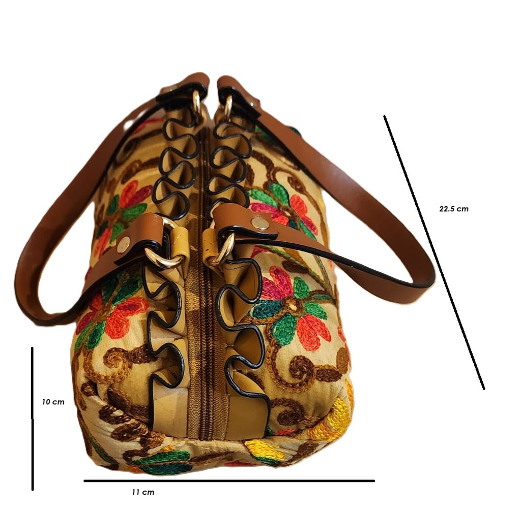 Pashmina Embroidery Round Frill Style