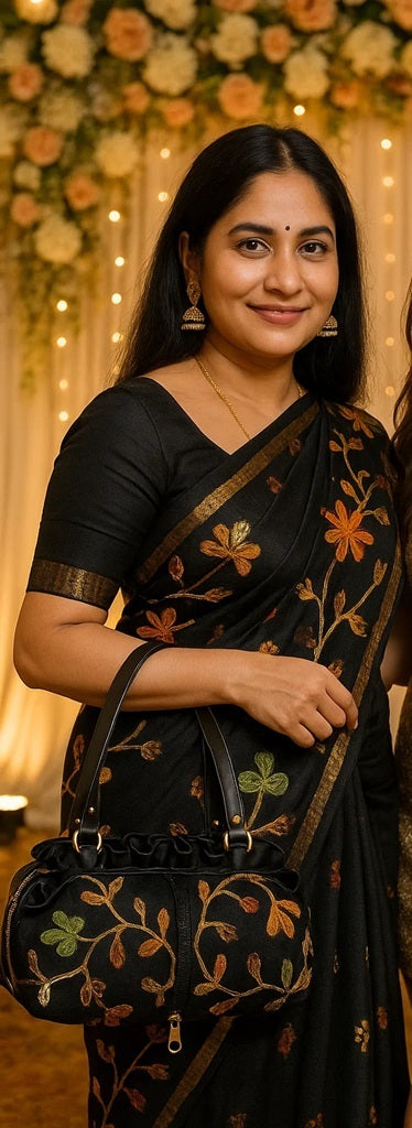 Pashmina Embroidery Round Frill Style