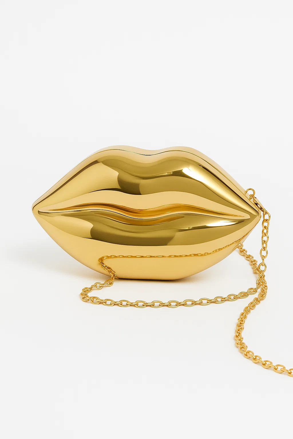 Designer Golden lips Sling bag