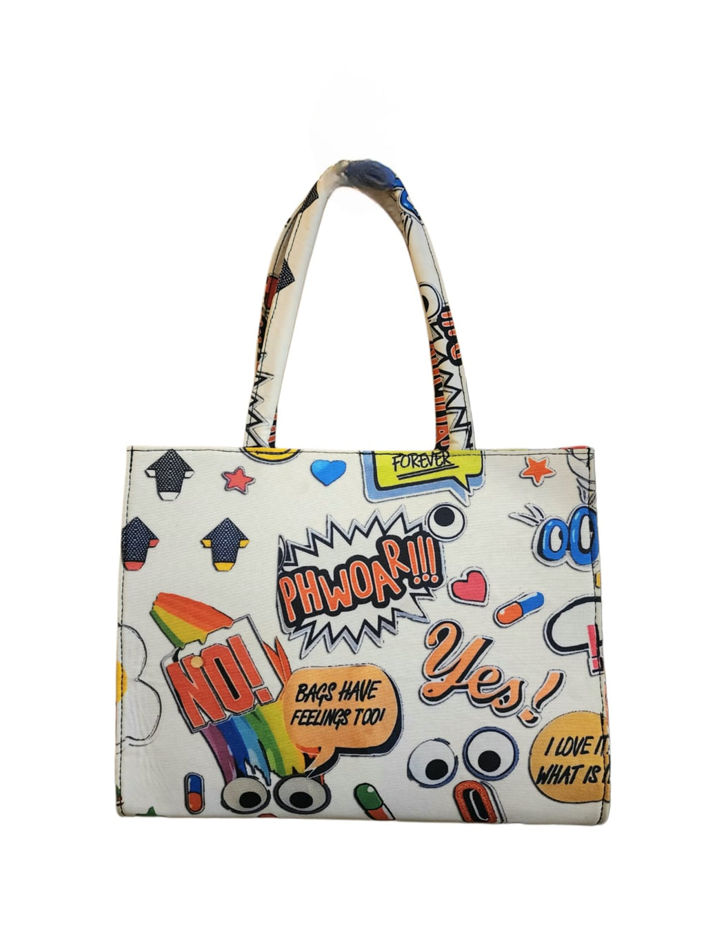 Graffiti Tote - White