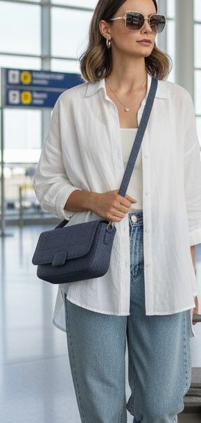 Jute Texture Handbag with rope design handle