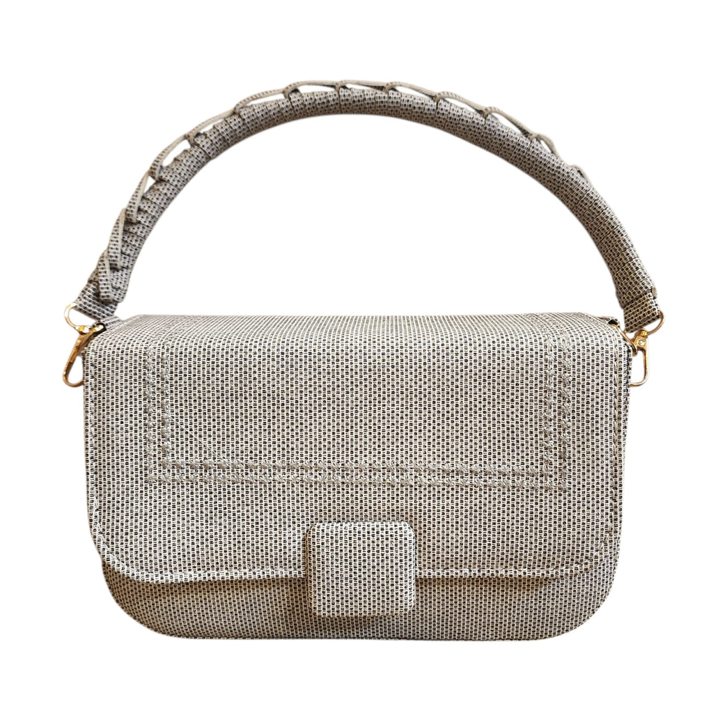 Jute Texture Handbag with rope design handle