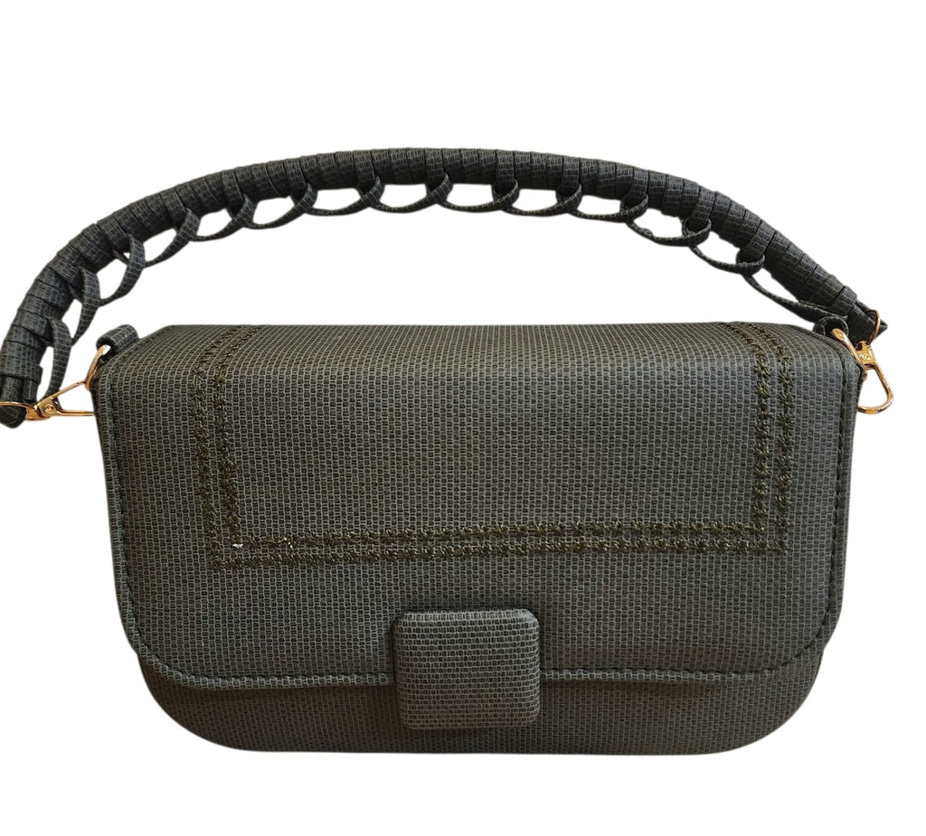 Jute Texture Handbag with rope design handle