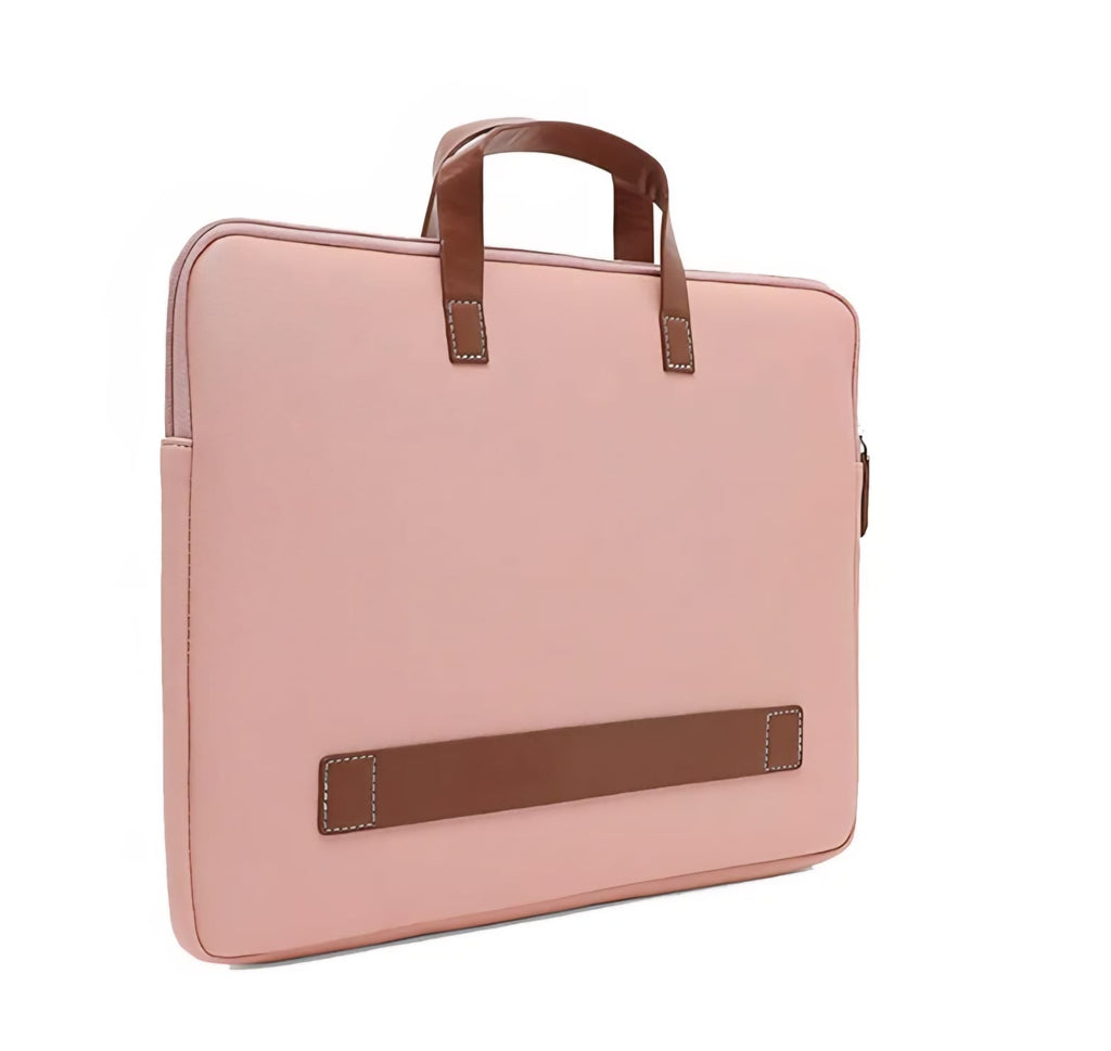 Vegan Leather Laptop Sleeve / bag in pastel Shades