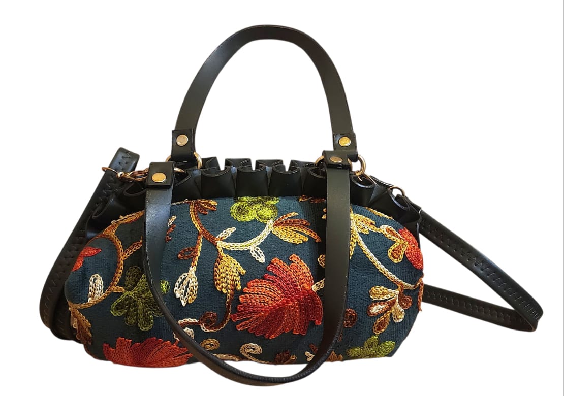 Pashmina Embroidery Round Frill Style