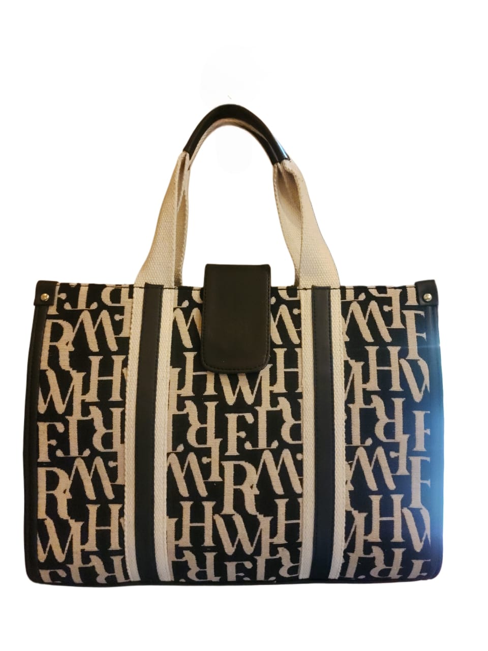 Extra Premium Large Tote - with leather trim handles, Fits 17" Laptop size