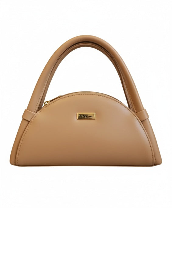 Semicircled shape Soft PU Purse Vintage style