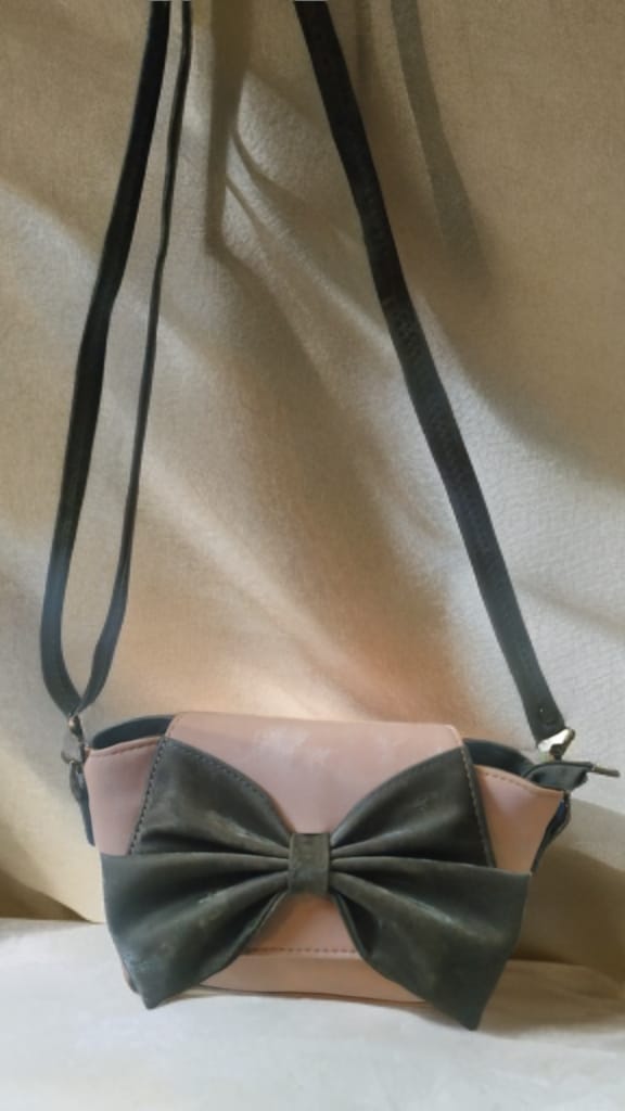 Dual Tone Bow Style Sling bags