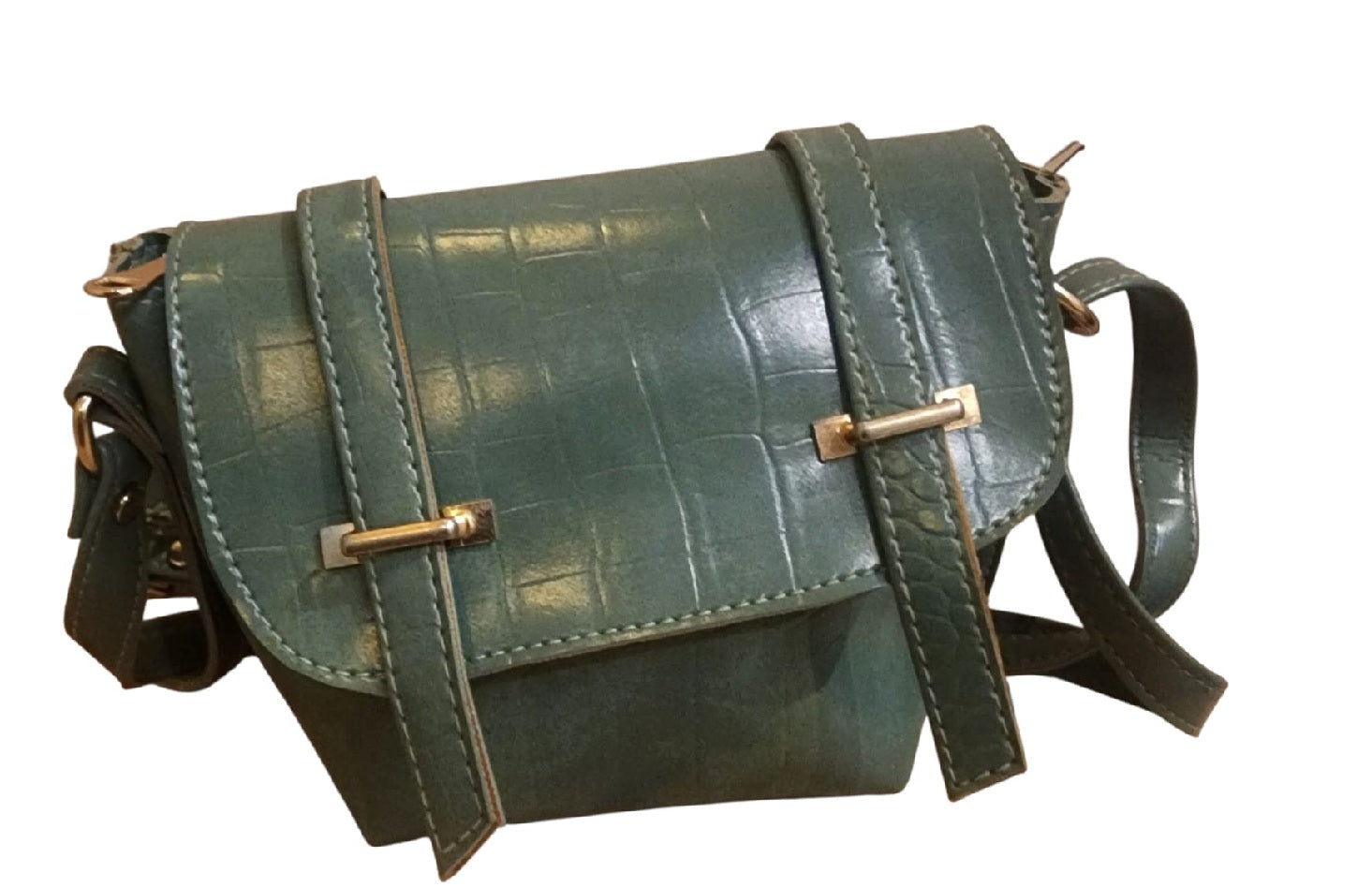 Croco vintage style Mini Sling Bag