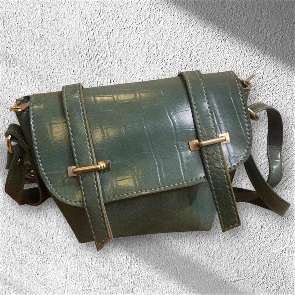 Croco vintage style Mini Sling Bag
