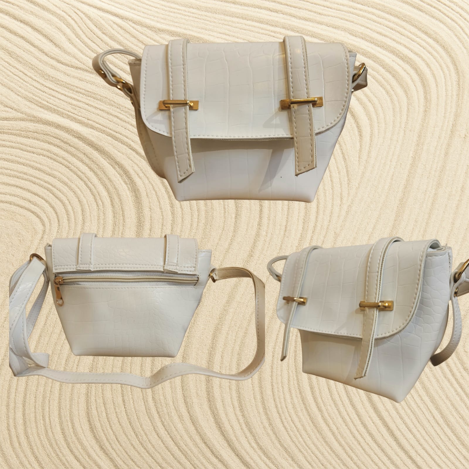 Croco vintage style Mini Sling Bag