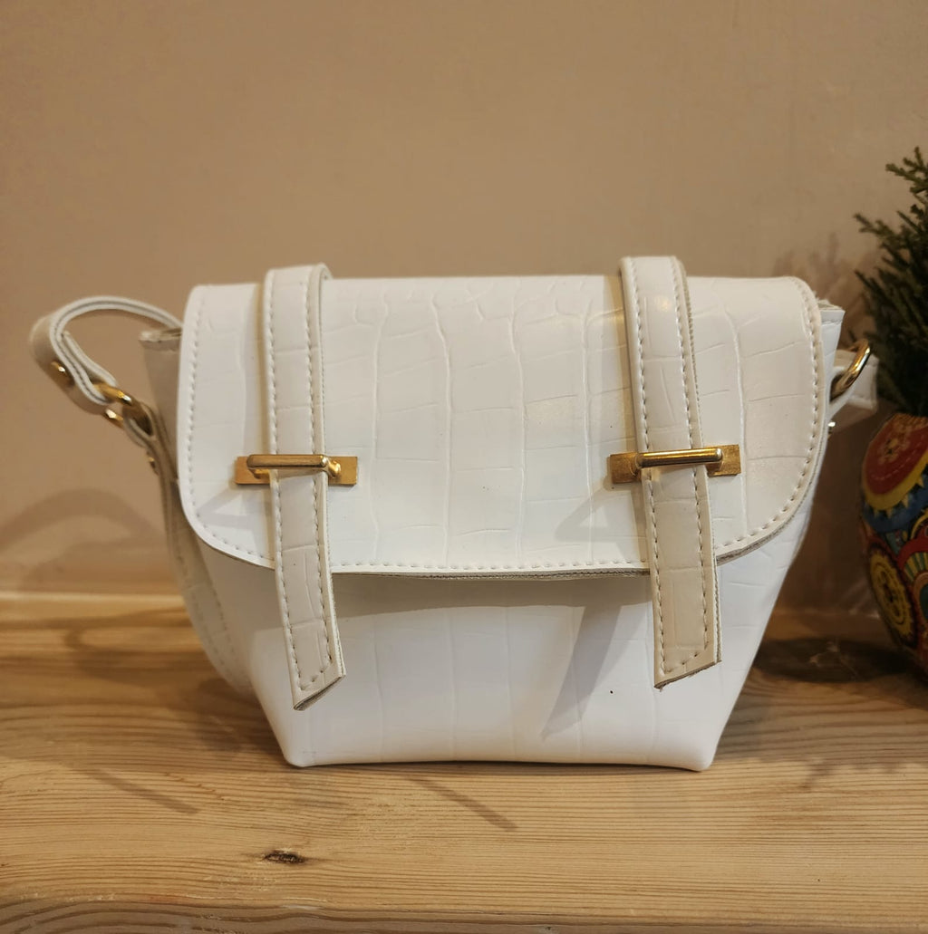 Croco vintage style Mini Sling Bag