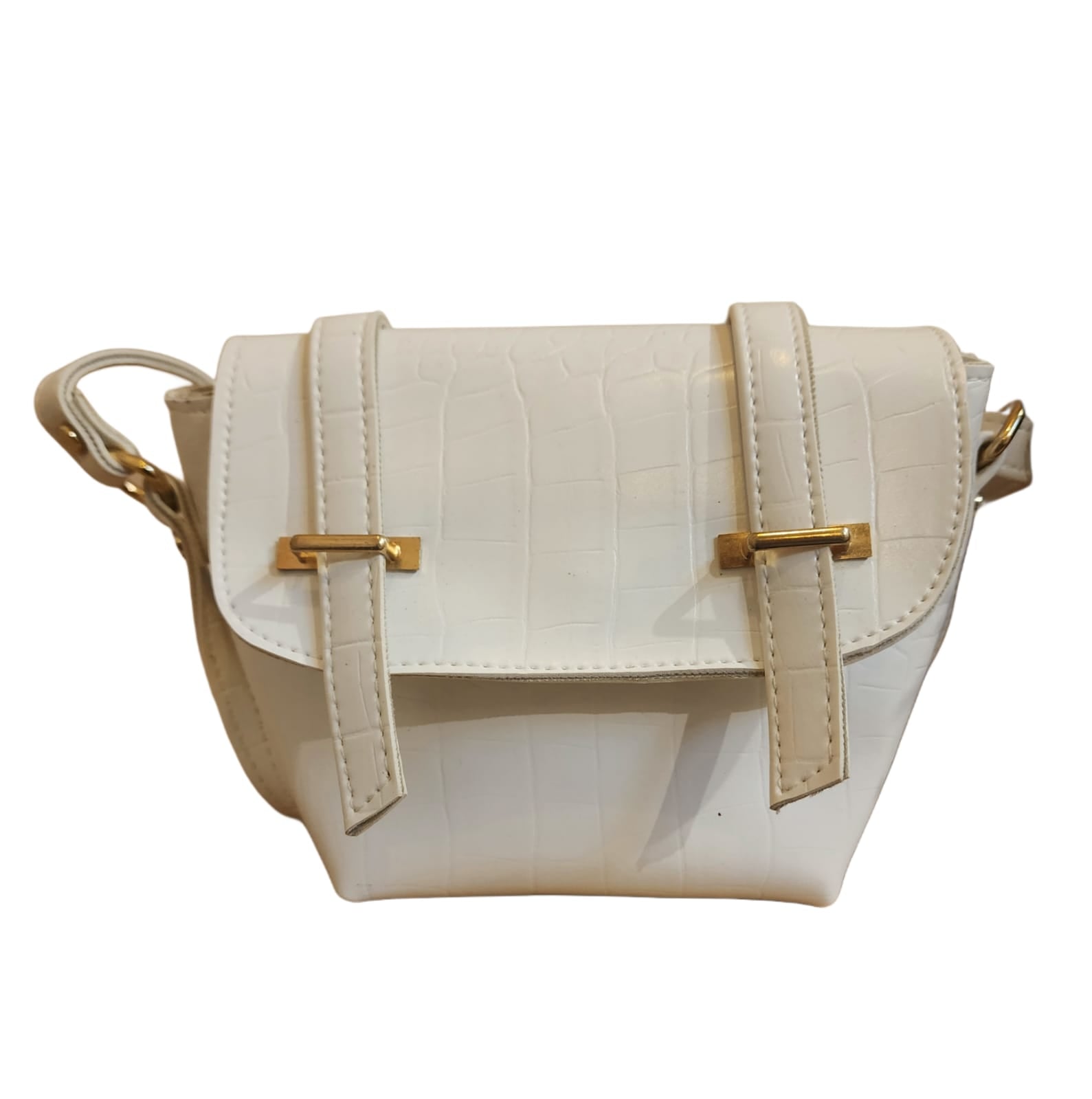 Croco vintage style Mini Sling Bag