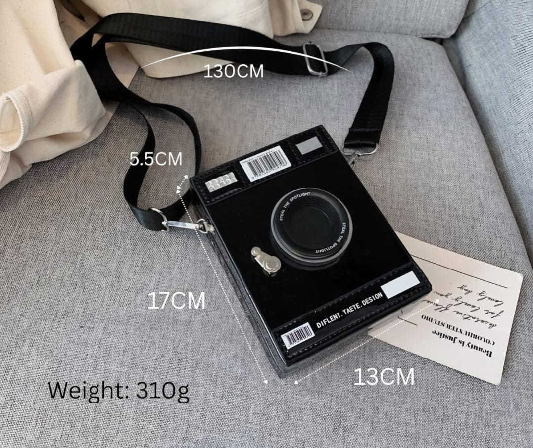 Vintage camera Handbag (Brown)