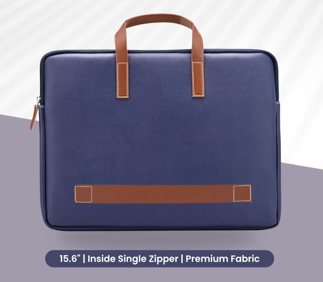 Vegan Leather Laptop Sleeve / bag in pastel Shades