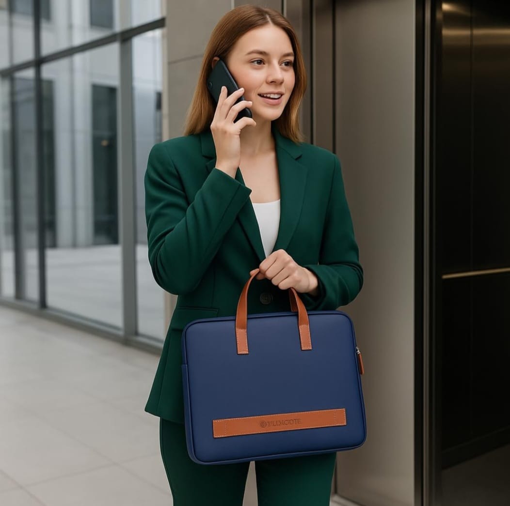 Vegan Leather Laptop Sleeve / bag in pastel Shades