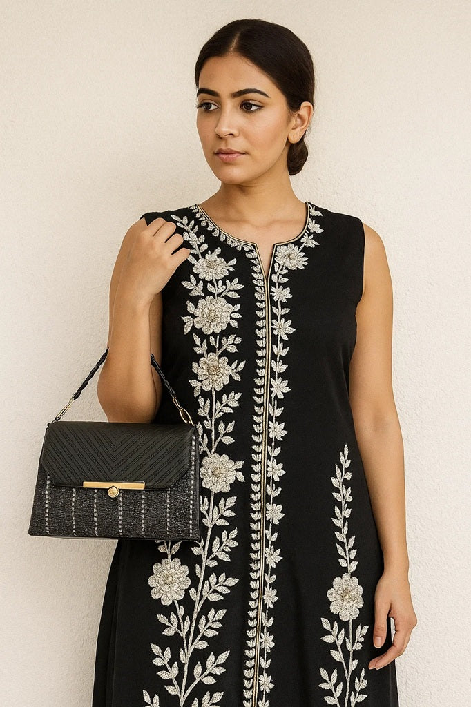 Designer Matty in Stripes with Gold Chain and accessories