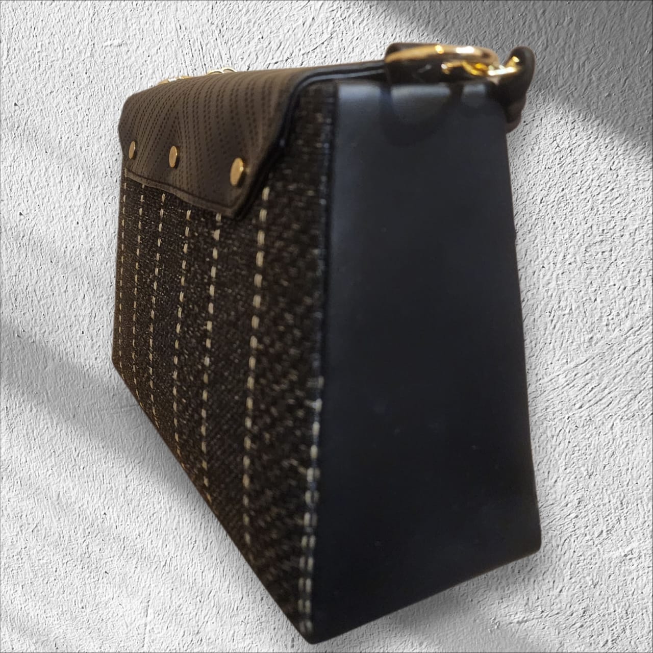 Designer Matty in Stripes with Gold Chain and accessories