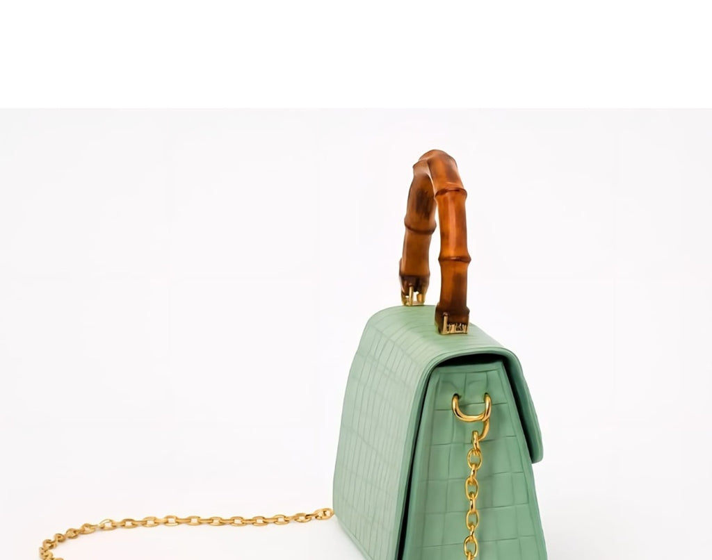 Mini Silicon bags with Wooden frame handles