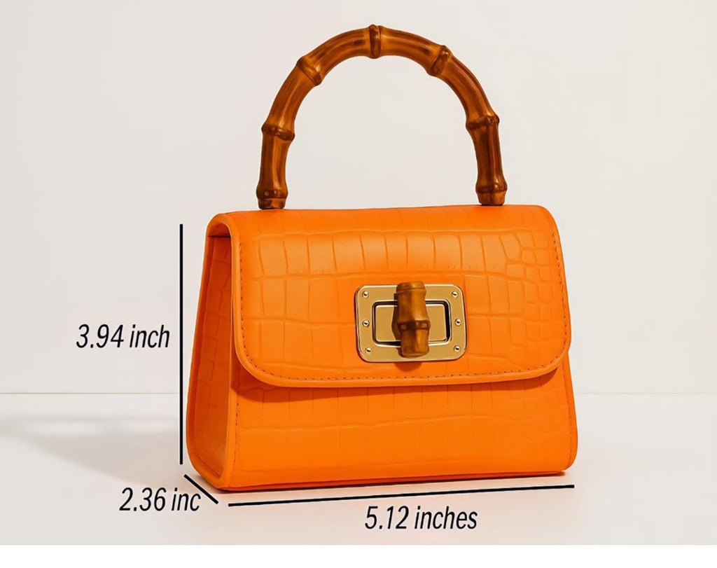 Mini Silicon bags with Wooden frame handles