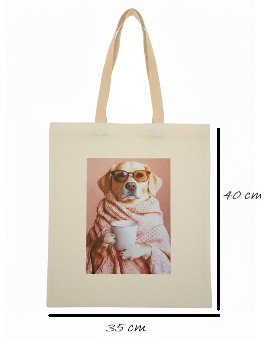 Cotton / Canvas Tote with Pet Theme