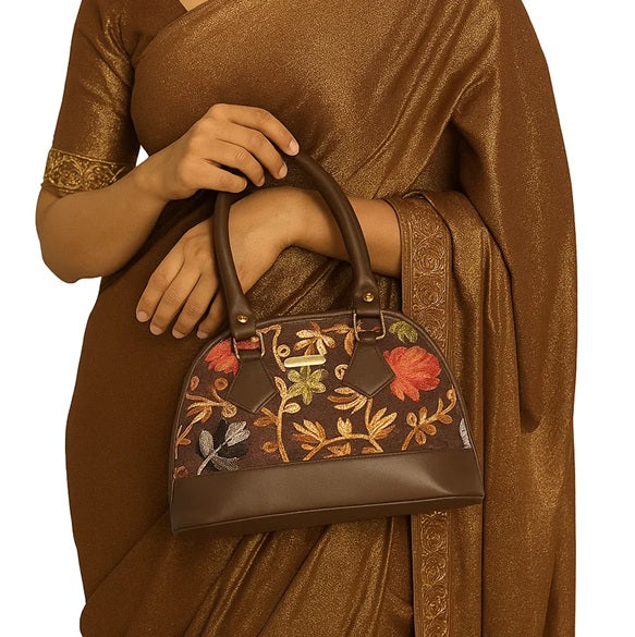 Pashmina style embroidered Satchel