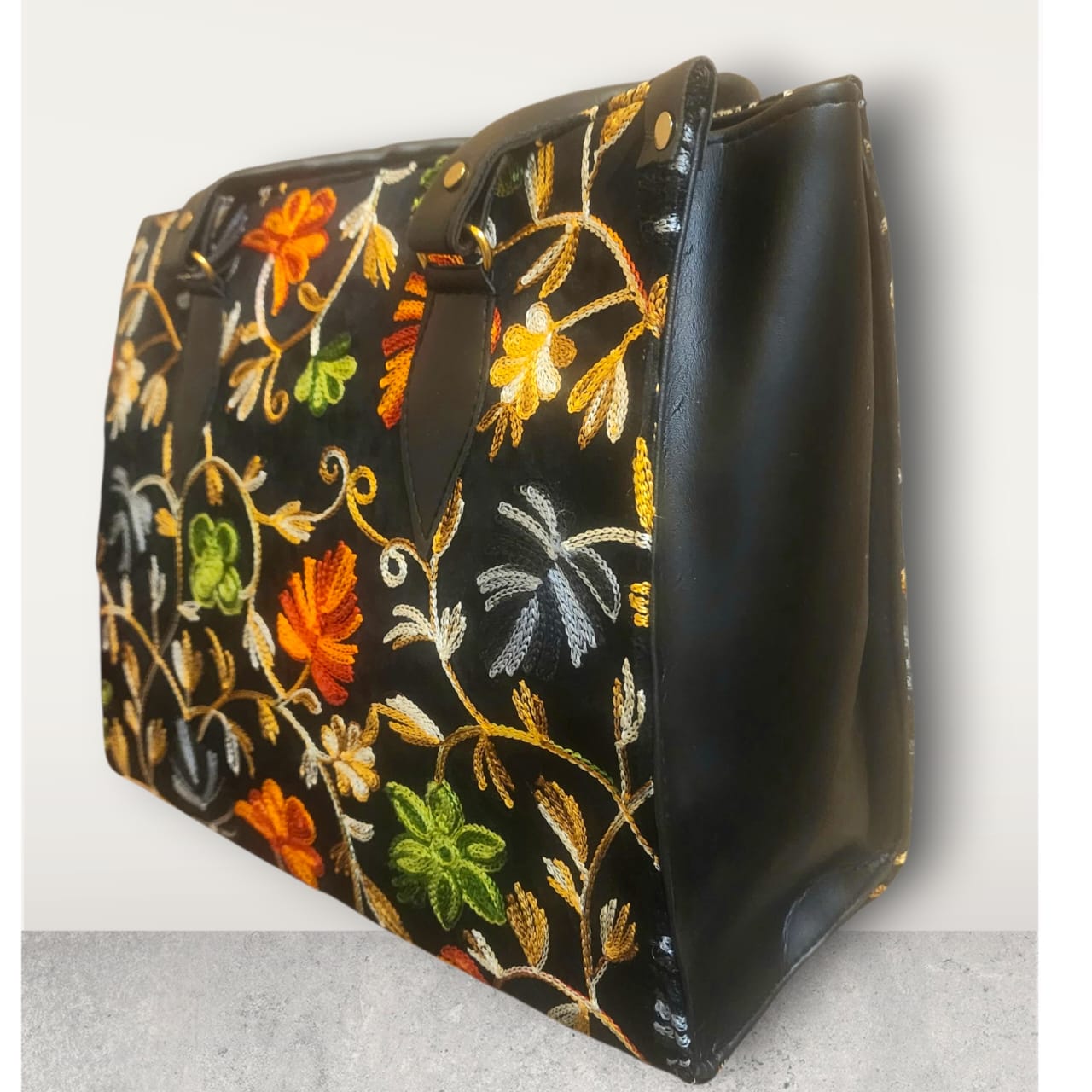 Large Pashmina Style Embroidery Tote