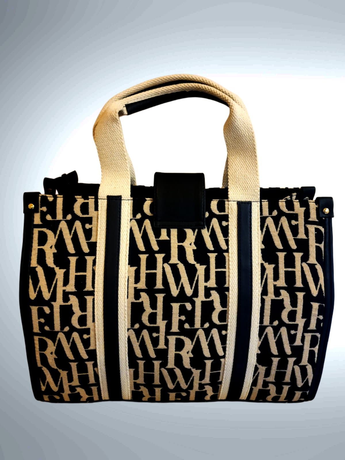 Extra Premium Large Tote - with leather trim handles, Fits 17" Laptop size