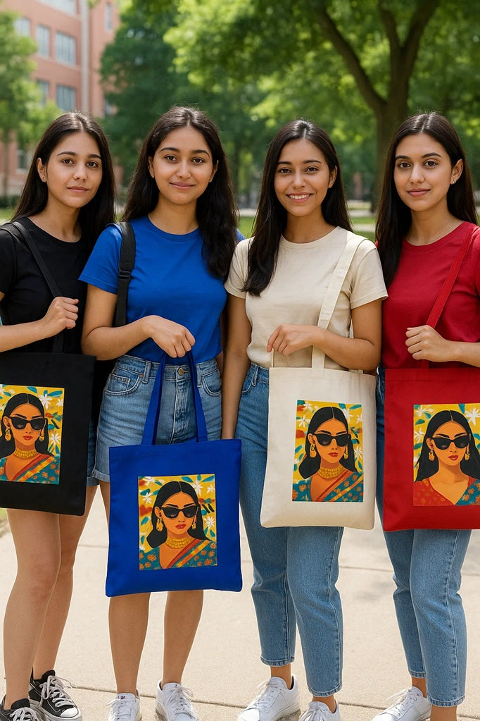 Quirky Canvas Tote Bags