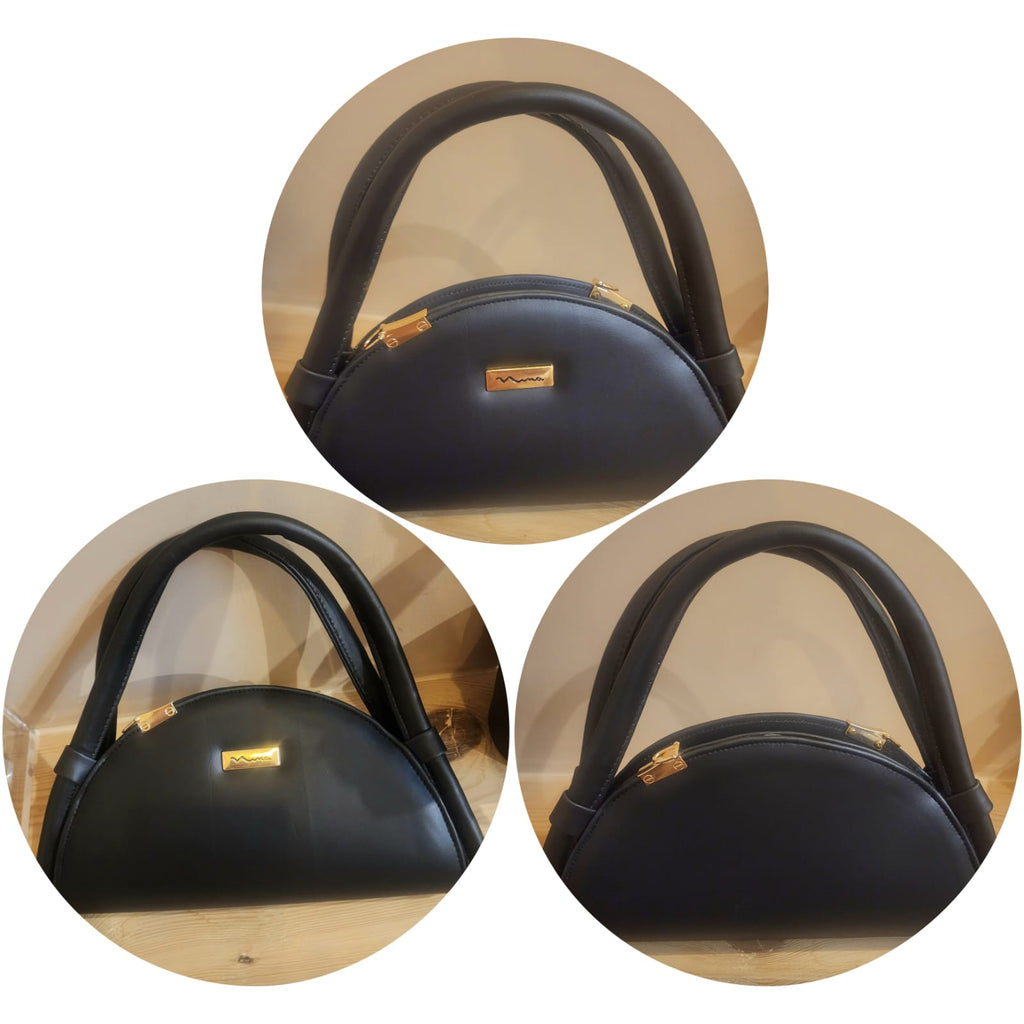 Semicircled shape Soft PU Purse Vintage style