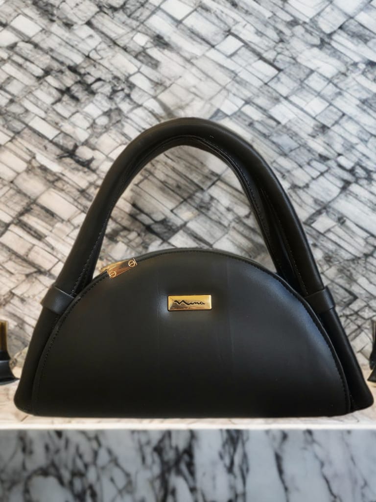 Semicircled shape Soft PU Purse Vintage style