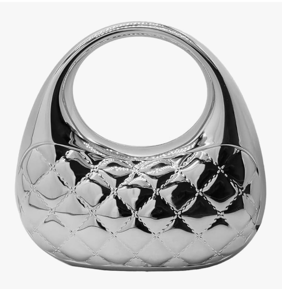 Metallic Finish- Acrylic Quilted Sling Bag